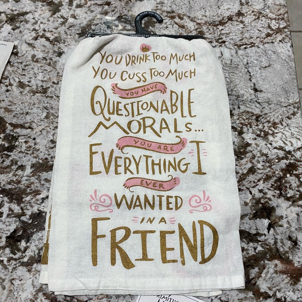 NWT Decorative dish towel
